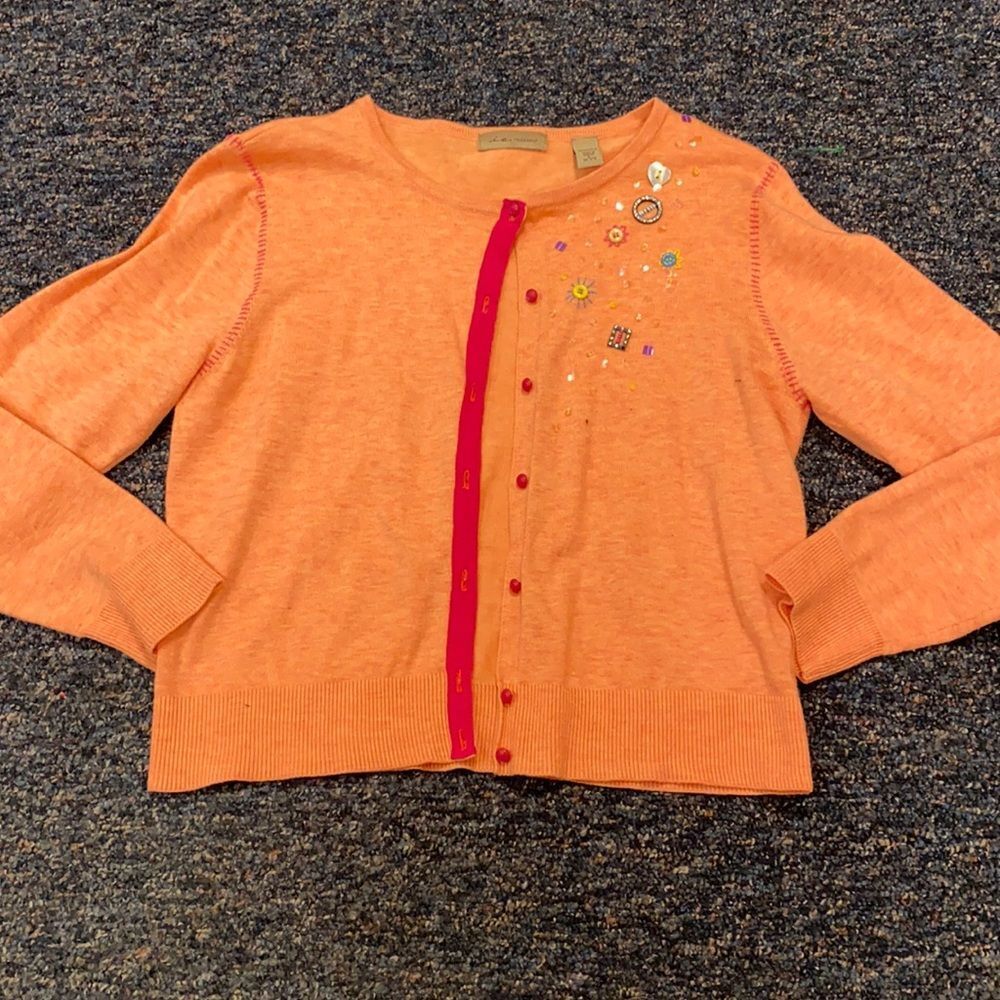 I.E Relaxed Jeweled Cardigan sz. S